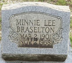 Minnie Lee Braselton 