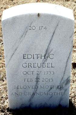 Edith Claire “Edie” <I>Darby</I> Greubel 