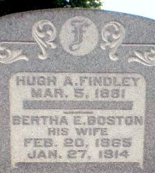Bertha Elizabeth <I>Boston</I> Findley 