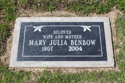 Mary Julia <I>Elliott</I> Benbow 