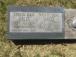 Willie Jean <I>Ables</I> Ables 
