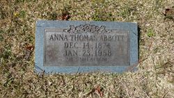 Anna Eliza <I>Thomas</I> Abbott 