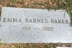 Emma <I>Barnes</I> Baker 