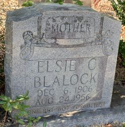 Elsie C <I>Coleman</I> Blalock 