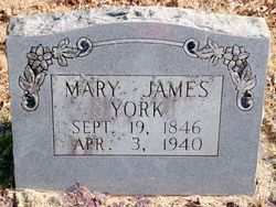 Mary Matilda <I>James</I> York 