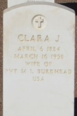 Clara Josephine <I>Prew</I> Burkhead 