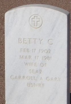Betty Ann <I>Clayton</I> Gary 