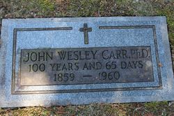 Dr John Wesley Carr 