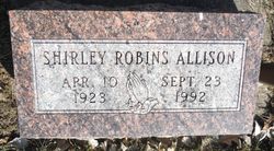 Shirley <I>Robins</I> Allison 