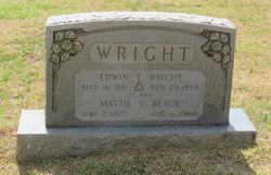 Mattie V. <I>Black</I> Wright 