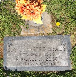 Joy <I>Lunsford</I> Brady 