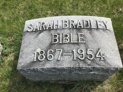 Sarah L <I>Bradley</I> Bible 