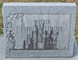 Esther <I>Wetmore</I> McCutcheon 