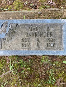 Mary <I>Blanton</I> Barringer 