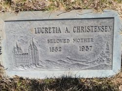 Lucretia Ann <I>Blood</I> Christensen 