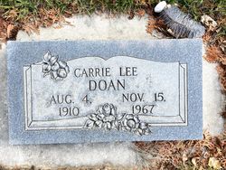Carrie Lee <I>Doan</I> Doane 