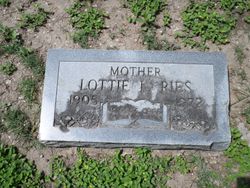 Lottie L <I>Butts</I> Ries 