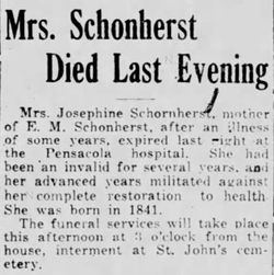 Josephine <I>Grasmuck</I> Schornherst 