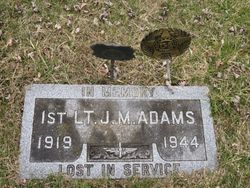 1LT Junior Malcolm “J.M.” Adams 