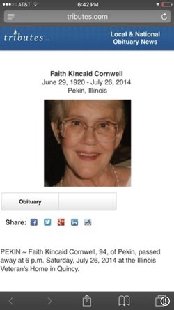 Faith <I>Kincaid</I> Cornwell 