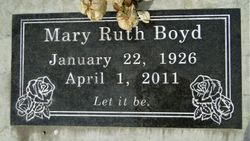 Mary Ruth <I>Fuller</I> Boyd 