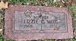 Lizzie Catherine <I>Holmes</I> Mize 