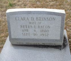 Clara Dicie <I>Brinson</I> Bacon 