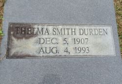 Thelma <I>Smith</I> Durden 