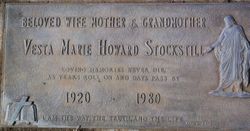 Vesta Marie <I>Howard</I> Stockstill 