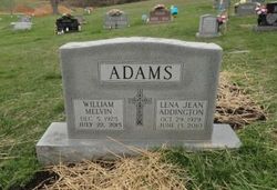 Lena Jean <I>Addington</I> Adams 
