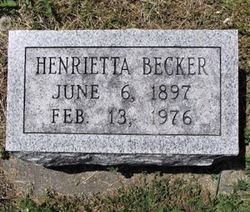 Henrietta <I>Appel</I> Becker 