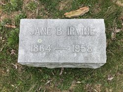 Jane Fleming “Jennie” <I>Barber</I> Irvine 