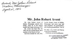 John Robert Avent 