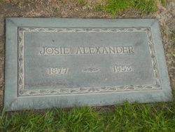 Josephine “Josie” <I>Harris</I> Alexander 