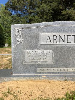 Edna <I>Brock</I> Arnett 