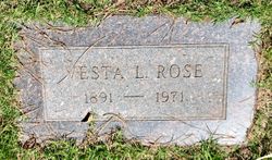 Vesta L. <I>Harris</I> Rose 