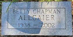 Betty Jane <I>Chapman</I> Allgaier 
