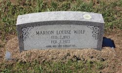 Marion Louise Wolf 