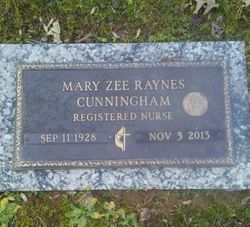 Mary Zee <I>Raynes</I> Cunningham 