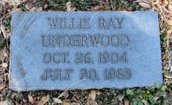 Willie Ray Underwood 