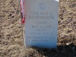 Sgt Gerald E Dickinson 