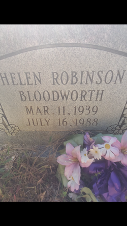 Helen <I>Robinson</I> Bloodworth 