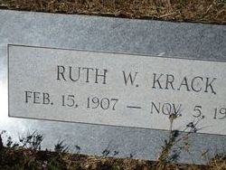 Ruth Elizabeth <I>Wortman</I> Krack 