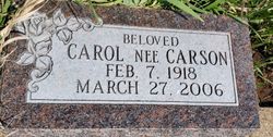 Carol <I>Carson</I> Anderson 