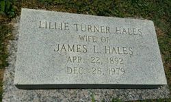 Lillie Ethel <I>Turner</I> Hales 