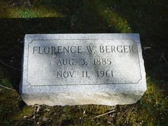 Florence W <I>Weissinger</I> Berger 