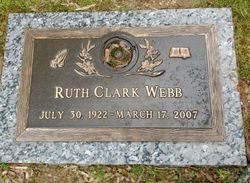 Ruth <I>Clark</I> Webb 