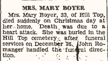 Mary <I>Meece</I> Boyer 
