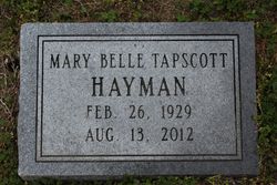 Mary Belle <I>Tapscott</I> Smith 