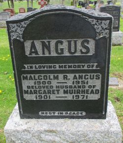 Margaret <I>Muirhead</I> Angus 